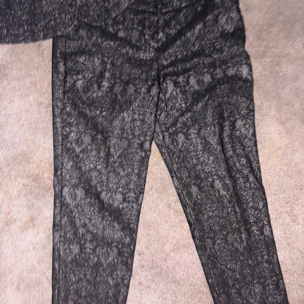 Worthington Women's Shimmering Black Pantsuit - Picture 2 of 6